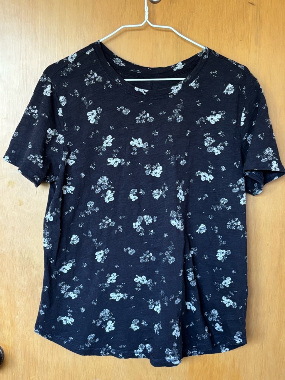 Cotton-Slub Crew-Neck Short-Sleeve Tee by Pilcro for Anthropologie